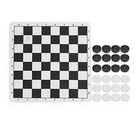 TIKATARER Carte d'échecs, Brouillons Collable Crillers Set Échecs Ensemble d' Pliants Vérificateurs pour Enfants pour Enfants Adultes