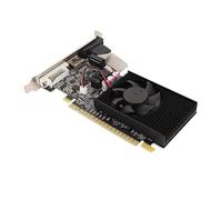TIKATARER Carte Graphique à Profil Bas, Carte Graphique GT730 2 Go GDDR3, Carte Graphique à Ventilateur de Refroidissement Unique pour PC de Jeu, Carte Graphique 64 Bits 810 MHz 1000 MHz