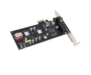 TIKATARER Carte Son PCIE avec DAC ES9018K2M, Carte Son Interne HiFi pour, Prise en Charge SSS1700 Fibre Optique Coaxiale Numérique 100 DB Rapport Signal/Bruit