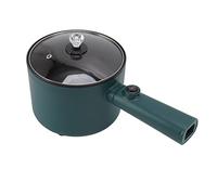 TIKATARER Casserole Électrique, Cuve Intérieure Antiadhésive en Céramique Émaillée 2 Niveaux de Température Grande Capacité de 1,8 L pour Mijoter et Faire Bouillir (Prise UE 220V)