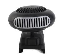 TIKATARER Chauffage D'appoint 170 W avec Thermostat, Chauffage de Bureau électrique avec Tête Rotative à 180°, 2 Réglages de Température (30-80 °c), pour Piles 20 V Maximum