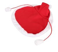 TIKATARER Christmas Poncho, Red Christmas Dog Costume Chien Santa Costume Pet Cash Ball Flannelle Plance Holiday Cat Tenue de Noël Cape de Noël pour Les Chats et Les Petits Chiens (S)