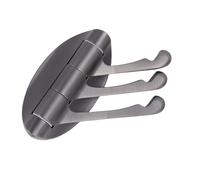 TIKATARER Cintre Mural à Crochet Pivotant à 3 Bras, Triple Crochet Rotatif pour Serviettes, Peignoirs et Chapeaux, Placage chromé en Alliage de Zinc, Idéal pour Camping-car, Remorque et Camping