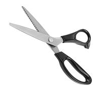 TIKATARER Ciseaux à Cranter Ciseaux de Couture Lames en Acier Inoxydable avec 3 4 5 7 Mm et Rond 3 5 7 Mm pour Tissus Doublures Utilisations Artisanales en Cuir 23 Cm (Chm)