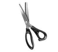 TIKATARER Ciseaux à Cranter Ciseaux de Couture Lames en Acier Inoxydable avec 3 4 5 7 Mm et Rond 3 5 7 Mm pour Tissus Doublures Utilisations Artisanales en Cuir 23 Cm (7mm)