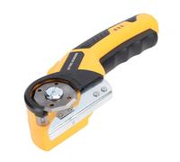 TIKATARER Ciseaux électriques sans Fil, Coupe-carton, Coupe-boîte électrique avec Verrouillage de sécurité, Lumière LED et Rotatif Rechargeable, Idéal pour Couper le Tissu, le Cuir et la Moquette