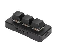 TIKATARER Clavier Macro à 3 Touches, Touches Programmables 3 Modes | Corps ABS, Modes Bluetooth USB 2,4 G, Utilisation de Programmation Portable, Prise en Charge du Système D'exploitation