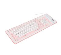 TIKATARER Clavier Mécanique, Clavier de Machine à écrire Pliable en Silicone avec 103 Touches USB Filaire en Silicone Pliable, étanche, Muet, sans Décoloration, Accessoires de Jeu pour PC