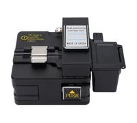 TIKATARER Cliveuse de Fibre Optique, Lame en Acier au Tungstène Angle de Coupe de 0.6° 16 Points de Coupe Durée de Vie de 50000 Coupes Outil 3 en 1 avec Sac de Rangement pour FTTH