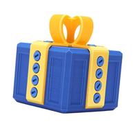 TIKATARER Coffret Cadeau Ennuyeux avec Vis Imbriquées, Boîte Cadeau Surprise Amusante Imprimée en 3D, Idéale pour un Anniversaire, Noël et la Fête du Printemps (Or clair + bleu)