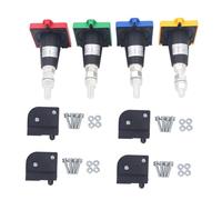 TIKATARER Connecteur Circulaire D'alimentation Industriel 4 Pièces, étanche IP67, Connecteur de Câble D'aviation Haute Puissance 630A à Libération Rapide, 1000V AC 1500V DC