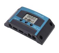 TIKATARER Contrôleur de Charge Solaire, Régulateur de Panneau Solaire à Grand écran LCD, Contrôleur de Charge MPPT de Puissance de Panneau à Micropuces Industrielles, Idéal pour les Camping-cars,