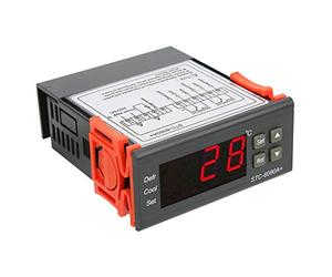 TIKATARER Contrôleur de Température, STC 8080A + Thermostat Numérique Refrigérant Thermostat Numérique Débrosting ALARMING TEMPERTER CONTRALLER