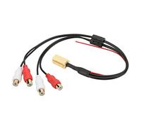 TIKATARER Convertisseur de Sortie de Ligne, Adaptateur ABS Car Line Out Adaptateur ISO Cable Car Cable pour le Lecteur CD VDO