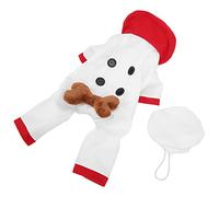 TIKATARER Costume de Santa de Chien, Animal de Compagnie Confortable Vêtements Chauds Boy Chien Tenue de Noël de Noël de Chapeau de Ensemble de Vêtements de Combinaison Sweat à Sweat de de pour Les