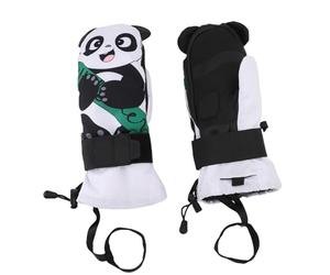 TIKATARER de Ski Junior, Mitaines de Neige Double Couche Anti-Abrasion avec Plaque de Protection du Poignet et Tissu Résistant aux éclaboussures, Idéaux pour Les de Snowboard pour Jeunes, Motif