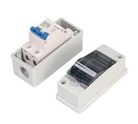 TIKATARER Disjoncteur DC, Disjoncteur de CIRCUIT CC 16A 1000V DC Disconnect DC Disconnect Switch IP65 Boîte Transparente COUVERTURE DC CIRCUIT CIRCUIT