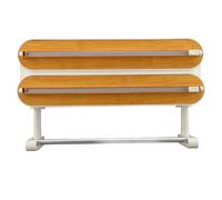 TIKATARER Distributeur de Film Plastique 3 en 1, Organisateur de Cuisine Magnétique Mural avec 2 Fentes et Lames Cachées pour Papier d'aluminium, Papier ciré, Rangement de Film Alimentaire