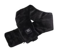 TIKATARER Écharpe Chauffante USB, Cache-cou Chauffant électrique, Chauffe-tissu en Velours Doux avec 3 Réglages de Température 50, 45, 40, Idéal pour la Chaleur et le Confort de l'hiver (BLACK)