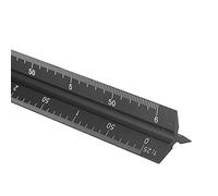 TIKATARER Échelle Métallique Triangulaire 11,8 Pouces, Outil de Dessin de Conception en Alliage d'aluminium pour la Mesure de l'enseignement de l'ingénierie d'amélioration de '