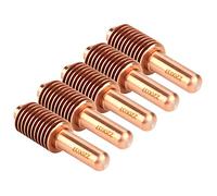 TIKATARER Electrodes de Couteau à Plasma, Modèle 220037, 42 × 12 Mm, Pointes de Coupe en Cuivre Plasma Consommables de Torche Plasma avec Boîte de Rangement, Kit D'électrodes de Coupe