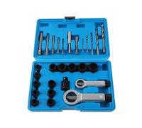 TIKATARER Ensemble de 28 Outils de Retrait d'écrous Endommagés, Extracteur cassé, Kit d'Outils de Retrait 'écrous de Rouille, Outils de Surface en Alliage Noirci pour les Mécaniciens, les