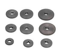 TIKATARER Ensemble D'engrenages Métalliques, 9pcs T60 T50 T45 T40 T35 T30 Lathe Machine de Coupe Machine de Précision