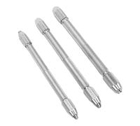 TIKATARER Ensemble d'étau à Broches pour Perceuse à Main, pour Réparation de Montres, Lunettes de Bijoux, 3 Pièces |Acier Inoxydable, Double extrémité, Poignée Ergonomique, Outil Rotatif de