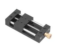 TIKATARER Étape Linéaire Manuelle de 75 Mm, Guide de Rail Linéaire de Table Coulissante en Alliage d'aluminium avec Règle et Base, Plate-forme de Station de Déplacement de Traduction