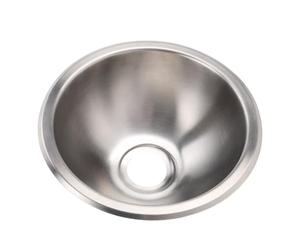 TIKATARER Évier de Cuisine Rond de 10,43 Pouces pour Camping-car, évier Simple en Acier Inoxydable, à Finition Miroir brossé avec Résistance à la Corrosion, Idéal pour les Voitures, Bateaux, Yachts