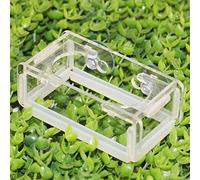 TIKATARER Ficheur DE Poisson, Acrylic FIOS Fois Fois FILSE FEUILLEUR FAISER Affaire avec Aucune CHEFEUR DE PISC Automatique Betta Fishfish Fish Feeding Ficheur pour Aquarium Fish, 4.3x2.4x1,6 Pouces