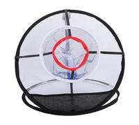 TIKATARER Filet d'entraînement d'écaillage Pliable à Port, Construction en Résistante à l'usure, Cercle de Cible Rouge de 20,1 Pouces de Diamètre, Filet pour Les Amateurs de Golf Améliorant Les
