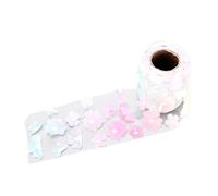 TIKATARER Fleurs Rouleaux de Tulle, Fleurs Rouleaux en Tulle 8 Cm 10yd (Dégradé rose jaune)