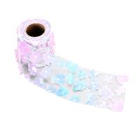 TIKATARER Fleurs Rouleaux de Tulle, Fleurs Rouleaux en Tulle 8 Cm 10yd (Dégradé violet)