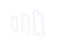 TIKATARER Fondant Cutter, 3pcs Rose Rose Flowinger Cutter Maker Fondant avec une Bonne flexibilité Cookie Flowinger Putter pour Gâteau, Pizza, Gâteau, de Mousse, Pudding