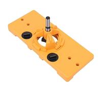 TIKATARER Gabarit de Scie Cloche pour Charnière de Portes d'armoire, Gabarit de Perçage de Guide de Trou de 35 Mm, Outil de Travail du Bois de Charnière dissimulé avec Fonction de Montage, Idéal