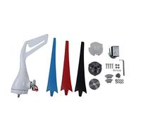 TIKATARER Générateur D'éolienne avec 3 Pales en Fibre de Nylon, 400W Résistant à l'eau, Couleurs en Alliage D'aluminium, Générateur D'éolienne à Réglage Automatique en 3 Phases (DC24V)