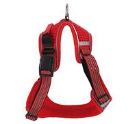 TIKATARER Gilet de Chien, Ajustement de Chien de Réfléchissant à Respiration Ajustement de Moyen avec Une Traction en Alliage (L)