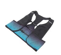 TIKATARER Gilet de Course, Gilet d'hydratation Léger et Respirant, 2 Bouteilles d'eau Avant, de 250 ML avec Compartiment Arrière de Grande capacité de 3 L et Bandes Réfléchissantes, Idéal pour la