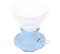 TIKATARER Goutteur de café en Céramique, Machine à café Manuelle Portable Résistante à la Chaleur avec Système de Filtrage par Immersion, Idéal pour une Utilisation à la Maison et au Bureau (BLUE)