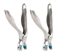 TIKATARER Gripper à Plaque Chauffante, Porte-Bols Anti-écume de 2 Pcs de Moins en Acier pour Aliments Chauds avec Accessoires de Friteaux à Air élargi pour les Assiettes Chaudes, les Pots, les Bols,