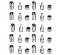 TIKATARER Guide Pin Sleeve, Accessoires de Moule de Positionnement 20cr High Précis 10 Ensembles Guide de Moisissure en Caoutchouc 16x10x15x15