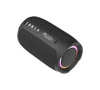 TIKATARER Haut-parleurs sans Fil avec Basses, Haut-parleurs de qualité Sonore Claire et Lumineuse, IP67 pour Fête avec Basses Fortes (Grey) (Grey) (Black)