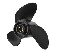 TIKATARER Hélice de Bateau à 3 Pales 3R1W645160M 48-812950A02 OEM 12 Dents RH Rotation en Alliage d'aluminium pour Moteur Hors-Bord Mariner à Faible Résistance