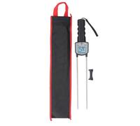TIKATARER Humidimètre pour Foin, Sonde Longue de 0 à 80% | Testeur d'humidité, Construction en Acier ABS, Utilisation dans une Ferme, Herbe de Paille, écran LCD, un Bouton, alimenté