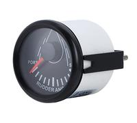 TIKATARER Indicateur d'angle de Gouvernail de Bateau, Accessoire de Bateau, Compteur d'angle de Gouvernail de Bateau avec Câble de Connexion, Plastique plaqué Acier Inoxydable de 52 Mm