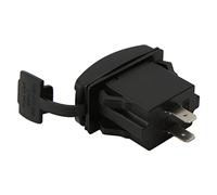 TIKATARER Interrupteur à Bascule Universel avec Chargeur USB Double pour | QC3.0 prise de Charge rapide 3.1A 12 24V rétro-éclairage LED pour voiture camion bateau RV noir