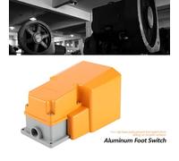 TIKATARER Interrupteur à Pédale de Pied, Interrupteur à Pédale de Pied momentané électrique de avec Un Boîtier de de Boîtier en Aluminium pour l'équipement de Machine-Outil
