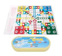 TIKATARER Jeux de société pour Les Enfants de la Famille Film Flying Chess Flight Flights Game Board Game Portable Board Boîte Oval Box Parent Child Family Party