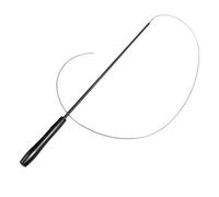 TIKATARER Jouet Baguette Rétractable, Jouet de Canne à Pêche pour Chat à Lumière Rouge LED, à Batterie Rechargeable avec Ligne de Fibre, Idéal pour Le Jeu Interactif (Black)